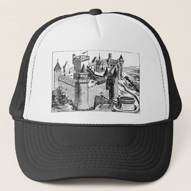 Medieval Castle Trucker Hat (Front)
