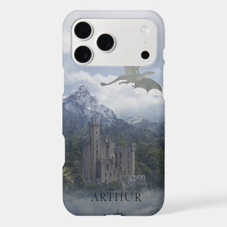 Medieval Castle With Dragon - Personalized