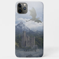 Medieval Castle With Dragon - Personalized