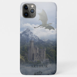 Medieval Castle With Dragon - Personalized iPhone 11 Pro Max Case