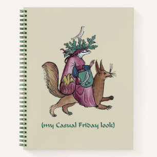 Medieval "Casual Friday" Spiral Notebook