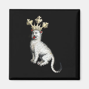 Medieval Cat King Antique Middle Ages Germany Magnet