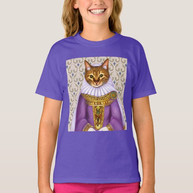 Medieval Cat Maiden Kid's Tee    (Front)