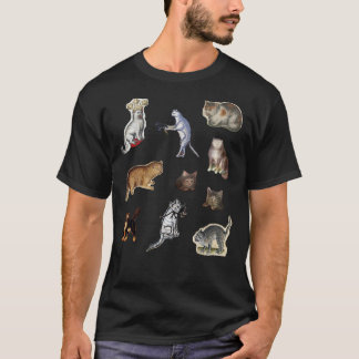 Medieval cat set Sticker T-Shirt