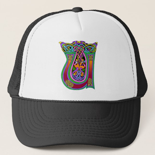 Medieval Celtic Art Knots and Designs Trucker Hat (Front)