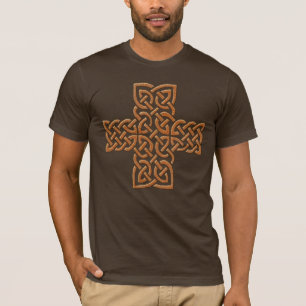 Medieval Celtic Cross Knots Art Design T-Shirt