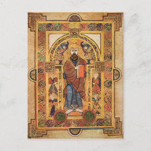 Medieval Celtic Illustration, 9th Century Postcard
