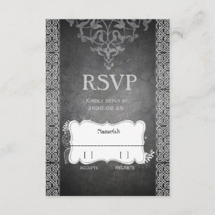 Medieval Celtic RSVP Card