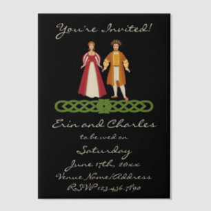 Medieval Celtic Wedding Save Date Invitations