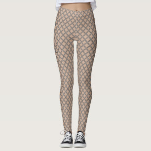 Medieval Chainmail Silver Pattern Leggings