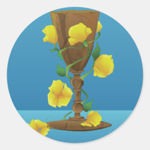 Medieval Chalice' Classic Round Sticker