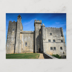 Medieval chateau de Beynac castle postcard