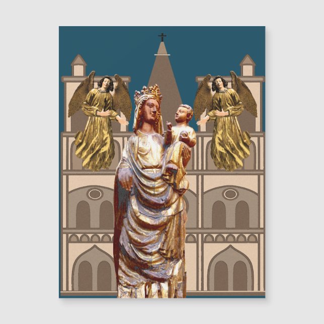 Medieval Christian art Magnetic Card (Front)