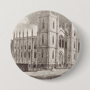 Medieval Christian Church 3 Inch Round Button