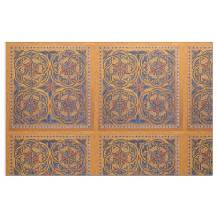 Medieval circles fabric