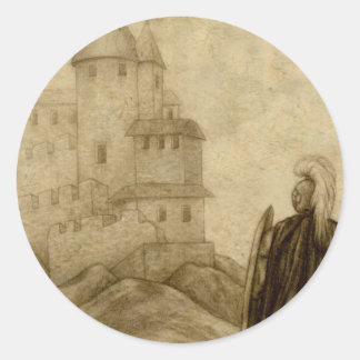 Medieval Classic Round Sticker