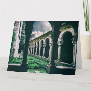 Medieval cloister thank you card