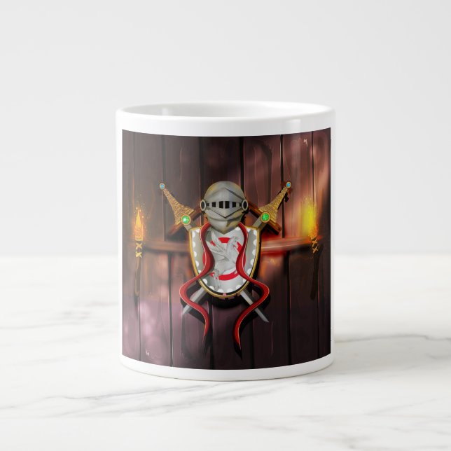 Medieval Coat of arms Large Coffee Mug (Front)