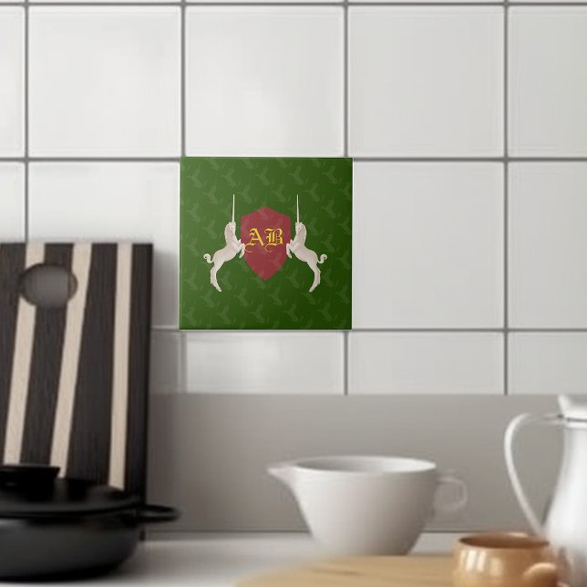 Medieval Coat of Arms Monogram Tile (Creator Uploaded)