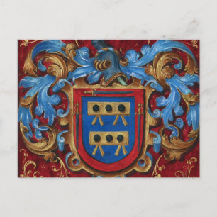 Medieval Coat of Arms Postcard