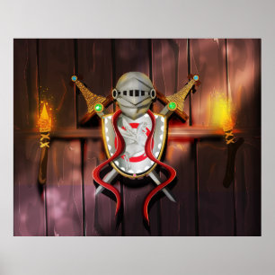 Medieval Coat of arms Poster