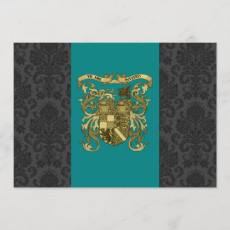 Medieval Coat Of Arms Wedding Invitations