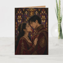 Medieval couple anniversary valentine