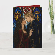 Medieval couple anniversary valentine