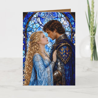 Medieval couple anniversary valentine Photo Card