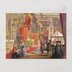 Medieval Court, designed by Pugin, plate 40 from ' Postcard