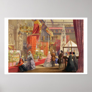 Medieval Court, designed by Pugin, plate 40 from ' Poster