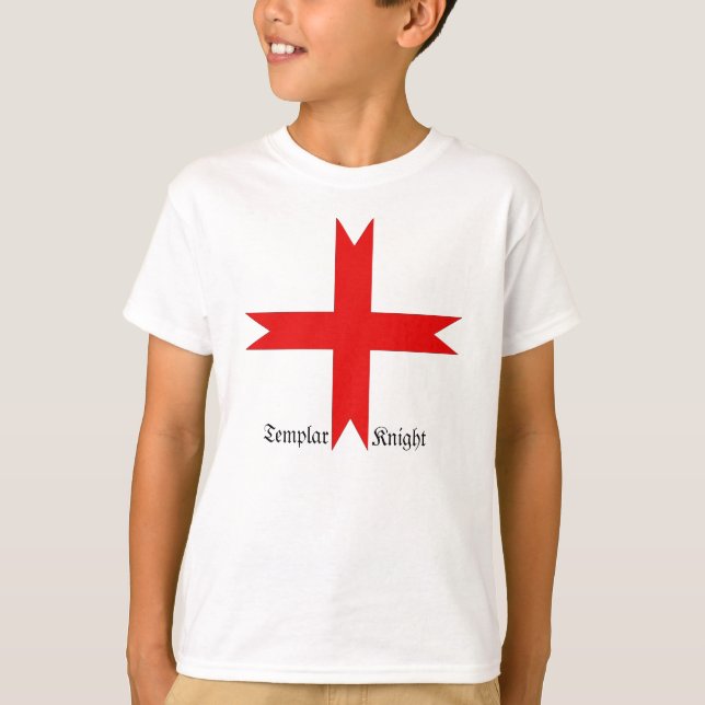 Medieval Cross of the Knights Templar T-Shirt (Front)