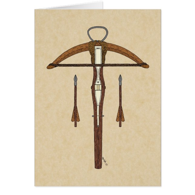 Medieval Crossbow with Bolts (Front)