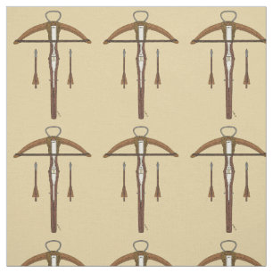 Medieval Crossbow with Bolts Fabric