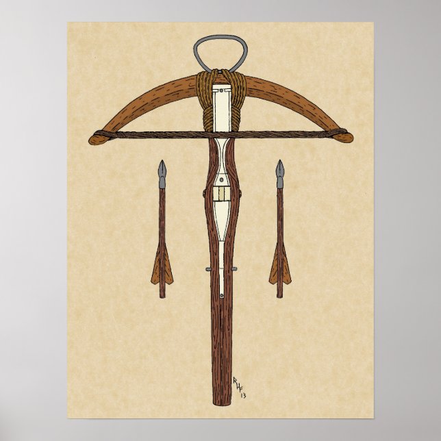 Medieval Crossbow with Bolts Poster (Front)