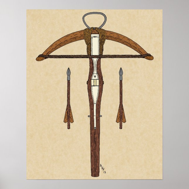Medieval Crossbow with Bolts Poster (Front)