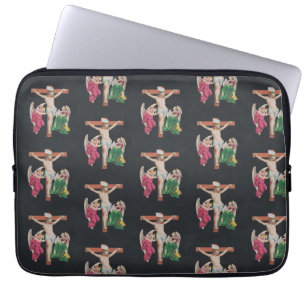 Medieval Crucifixion of Jesus Christ Laptop Sleeve