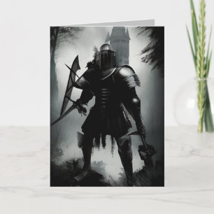 Medieval Dark Knight Card