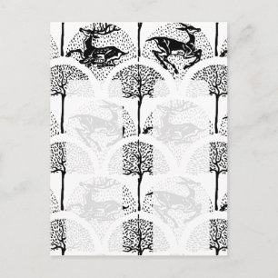 Medieval Deer and Trees, souvenir 2xbookmarks post Postcard