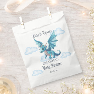 Medieval dragon baby shower favours personalized favour bag