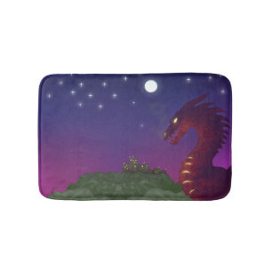 Medieval Dragon Bath Mat