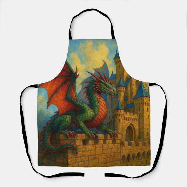Medieval Dragon Castle Protector Apron (Front)