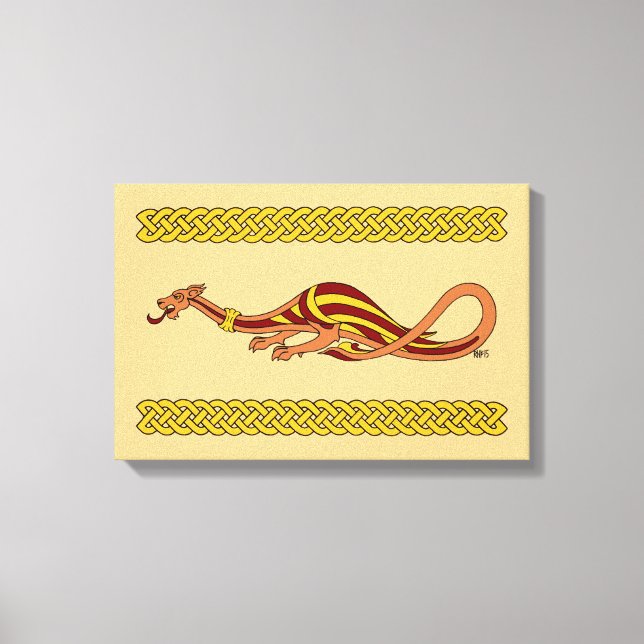 Medieval Dragon Design 2015 Canvas Print (Front)