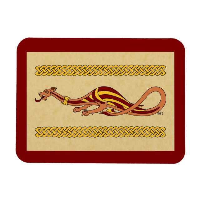 Medieval Dragon Design 2015 Magnet (Horizontal)