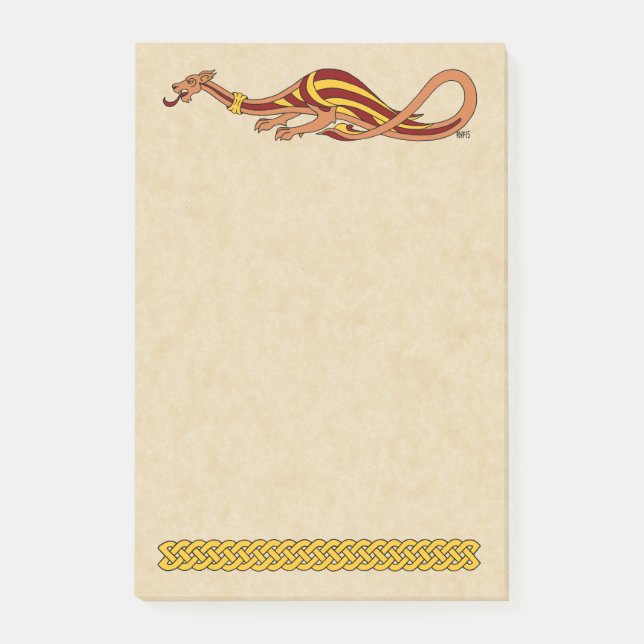 Medieval Dragon Design 2015 Post-it Notes (Front)