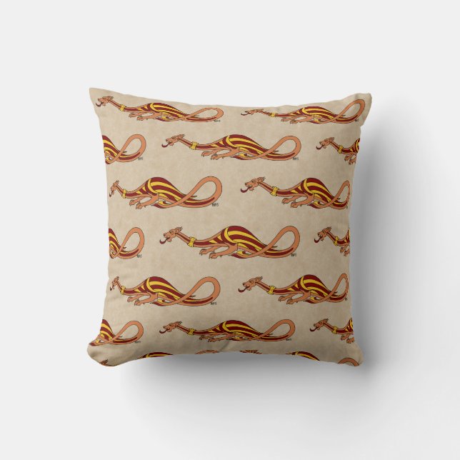Medieval Dragon Design 2015 Throw Pillow (Front)