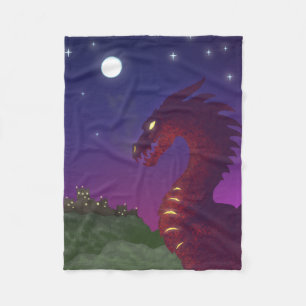 Medieval Dragon Fleece Blanket