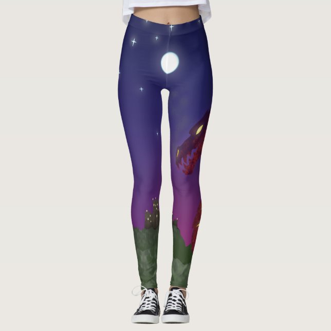 Medieval Dragon Leggings (Front)