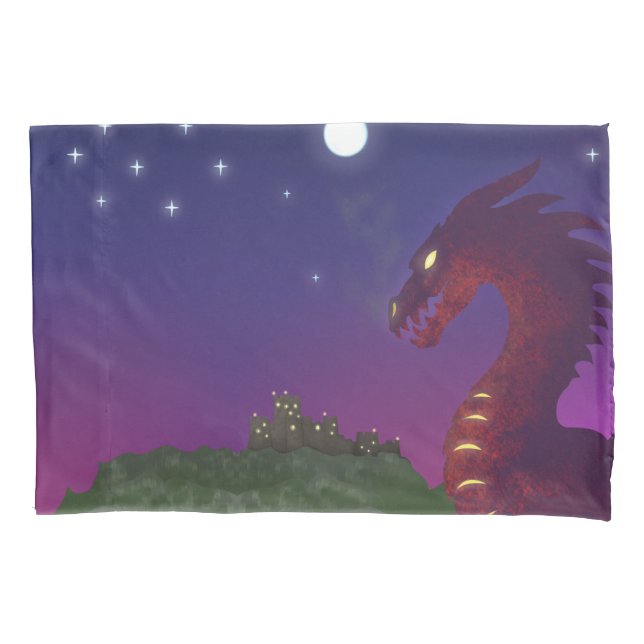 Medieval Dragon Pillowcase (Front)