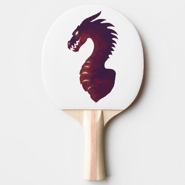 Medieval Dragon Ping Pong Paddle (Front)